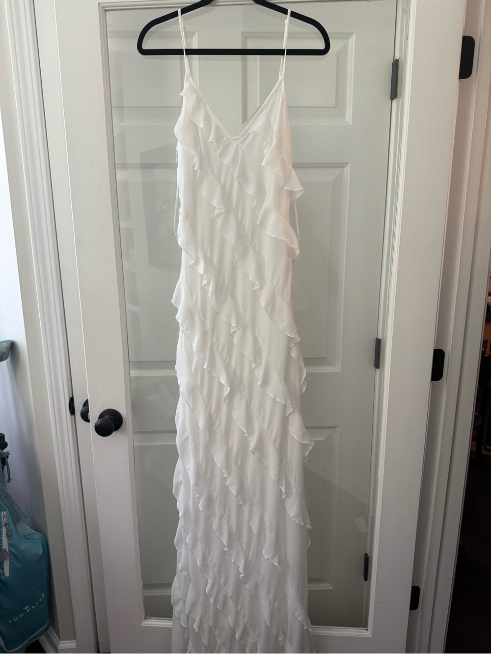 Altar’d State White Ruffle Maxi
